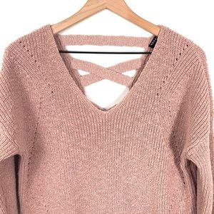 Torrid Chunky Sweater Dusty Pink Tunic Sz L, 0